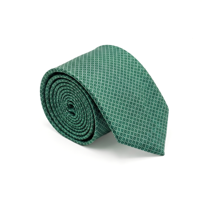 Green Geometric Pattern Tie