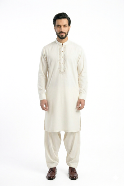 Offwhite Shalwar Kameez