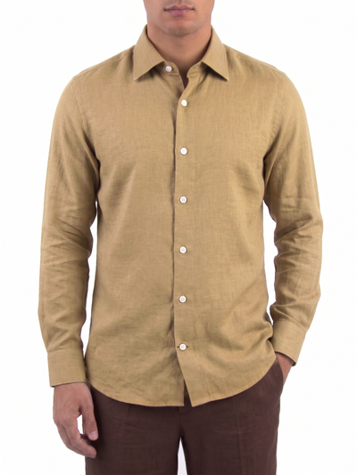 Camel Linen Shirt