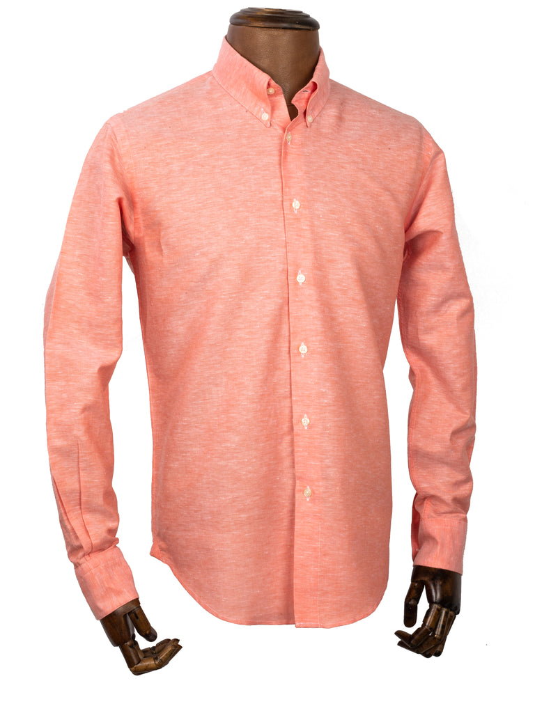 Burnt Orange Linen Shirt