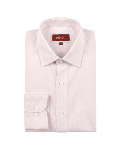 Powder Pink Striped Linen Shirt