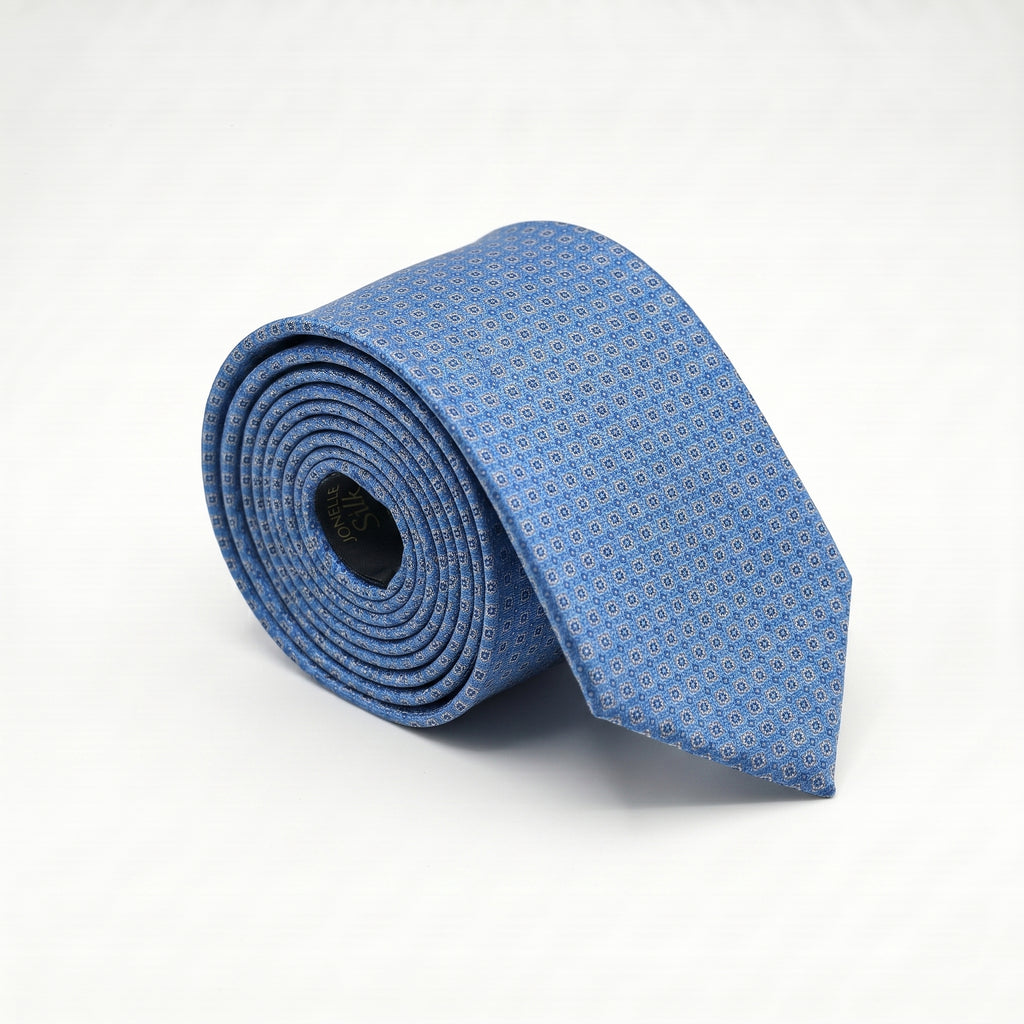 Blue Micro Design Tie