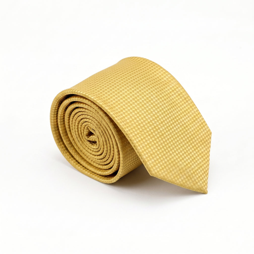 Yellow Textured Tie