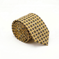 Golden & Blue Geometric Print Tie