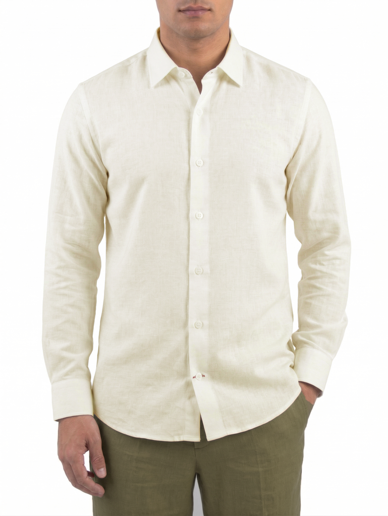 Cream Linen Shirt