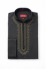 MTO Black Tilla Embroidered Kurta Pajama