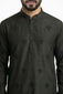 MTO Black Embroidered Kurta Pajama
