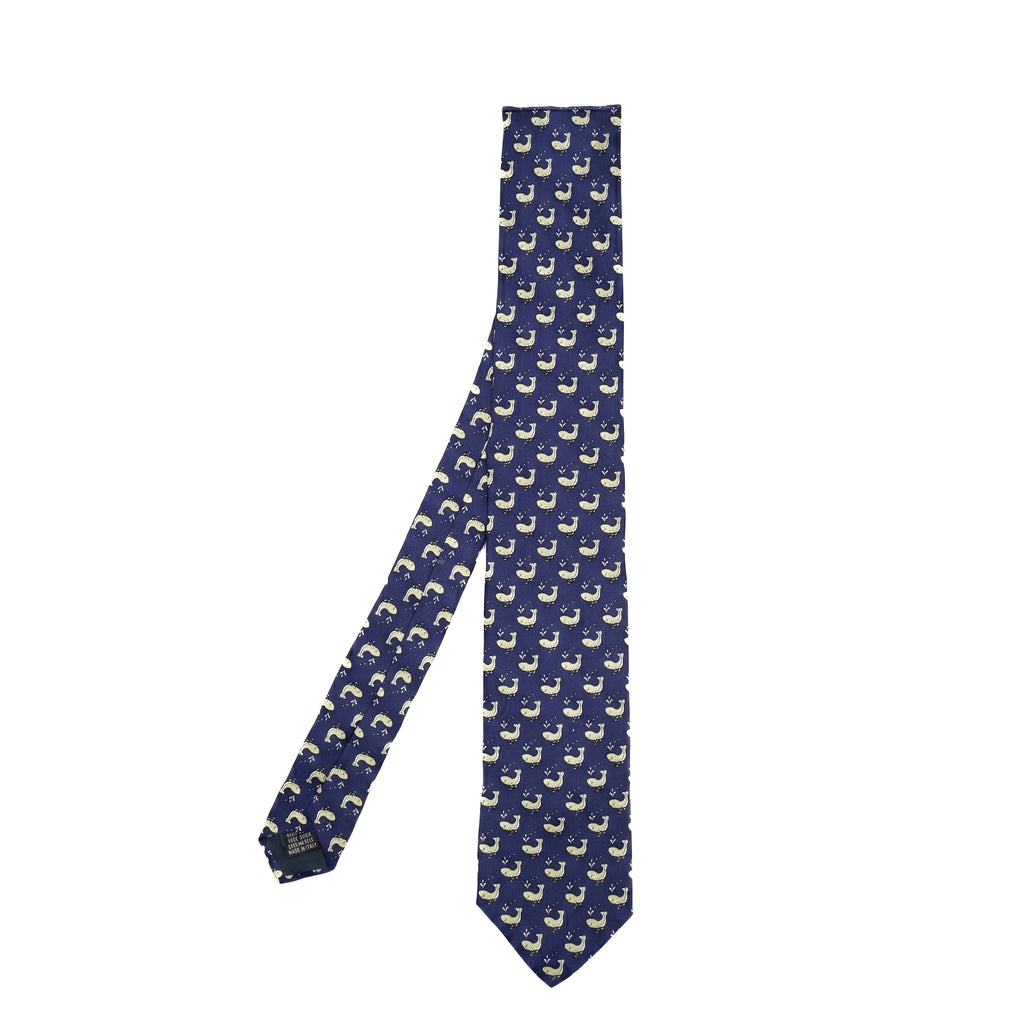 Whale Print Tie