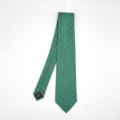 Green Geometric Pattern Tie