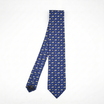Duck & Fish Blue Tie