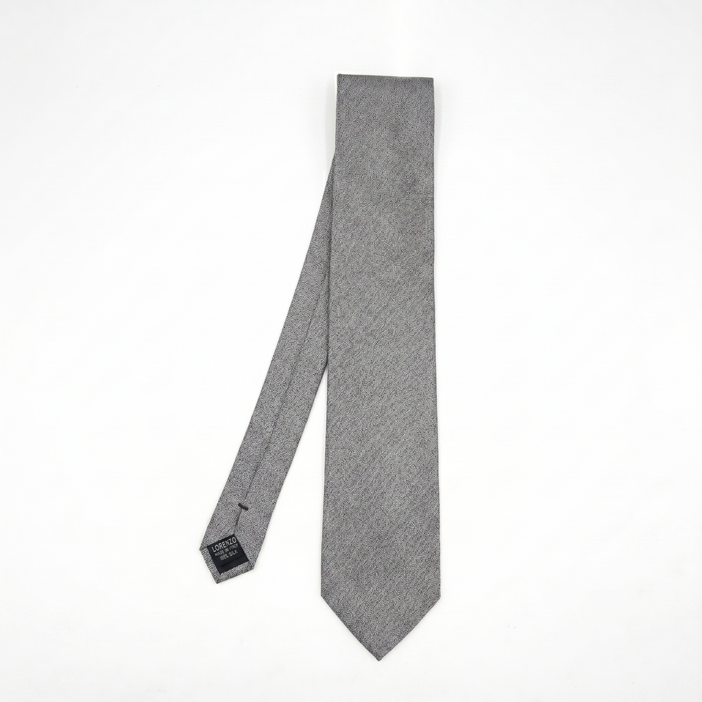 Silver Textured Tie