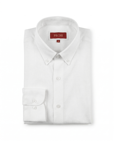 White Button Down Linen Shirt