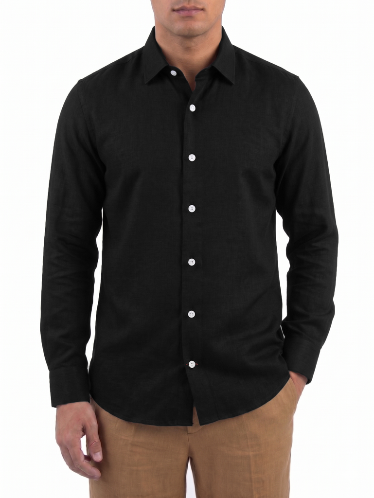 Black Linen Shirt