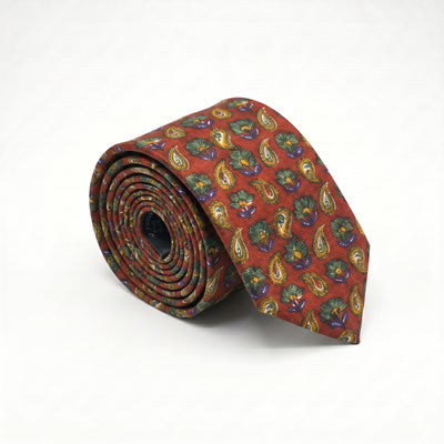 Rust Paisley Tie