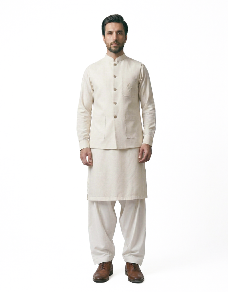 Offwhite Shalwar Kameez
