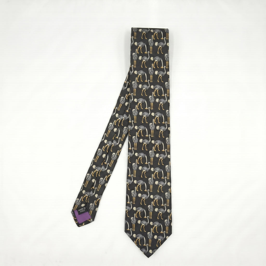Ostrich Print Tie