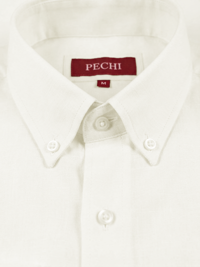 Ivory Button Down Linen Shirt