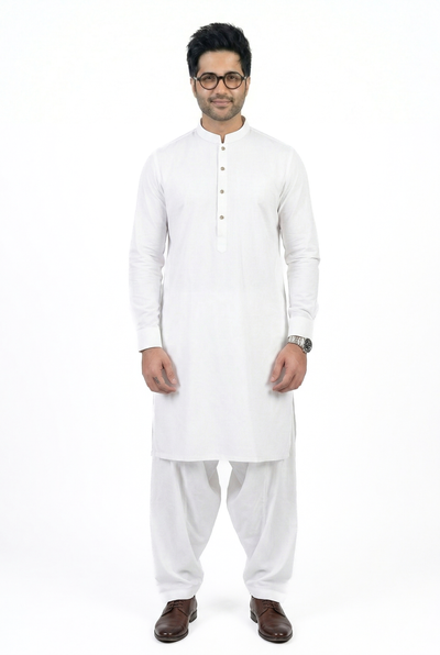 White Shalwar Kameez