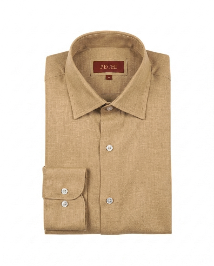 Camel Linen Shirt