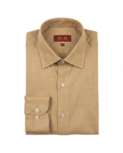 Camel Linen Shirt