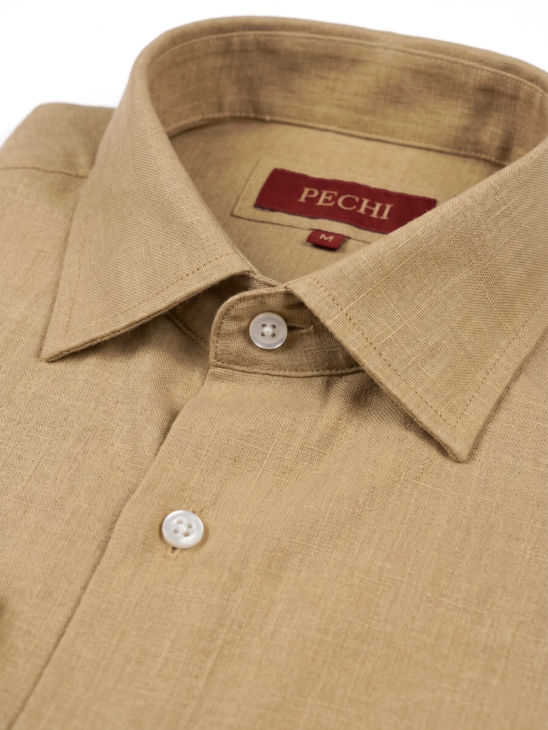 Camel Linen Shirt