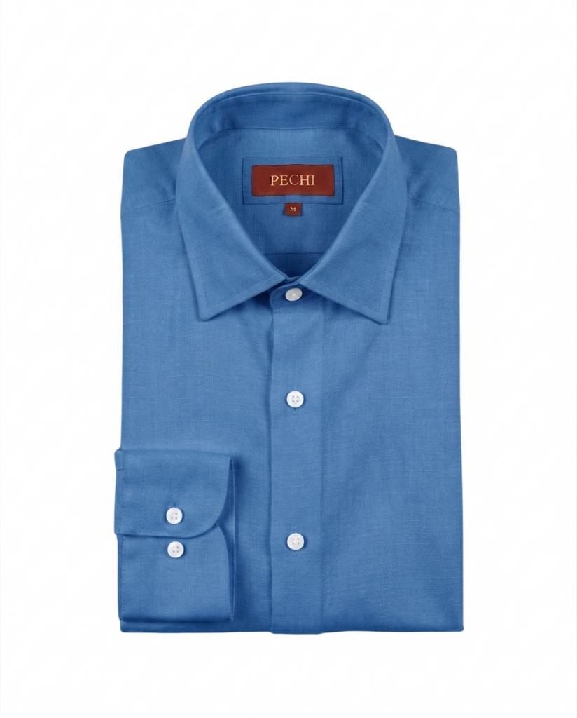 Capri Blue Linen Shirt