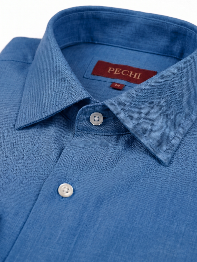 Capri Blue Linen Shirt