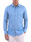 Ocean Blue Linen Shirt
