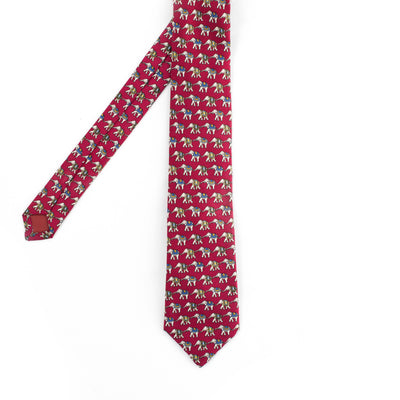Dark Magenta Elephant Tie