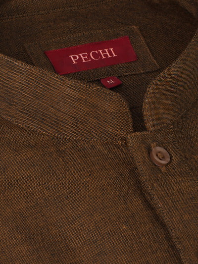 Olive Slub Kurta Pajama