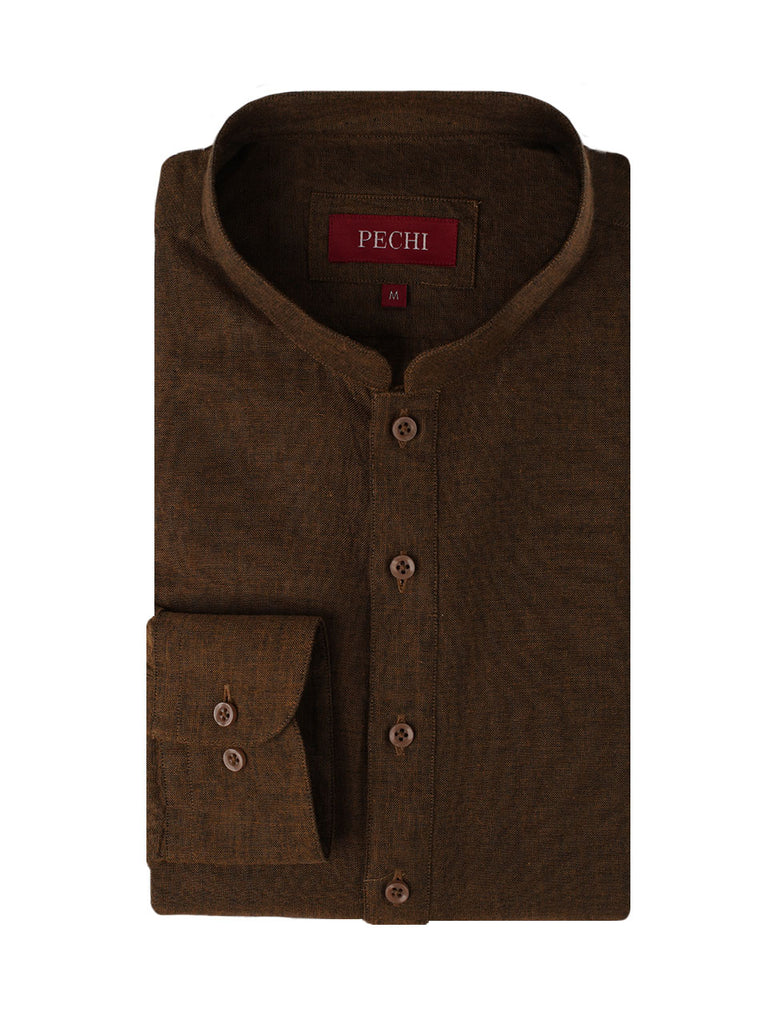 Olive Slub Kurta Pajama