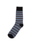 Sky Navy Stripe Socks
