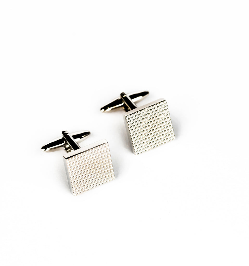 Metallic Textured Cufflinks