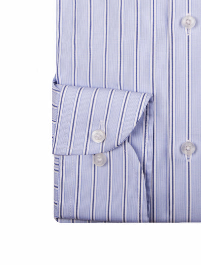 Sky Navy Bold Stripe Shirt