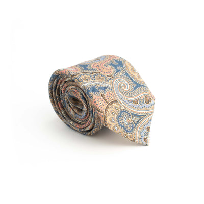 Pastel Paisley Linen Tie