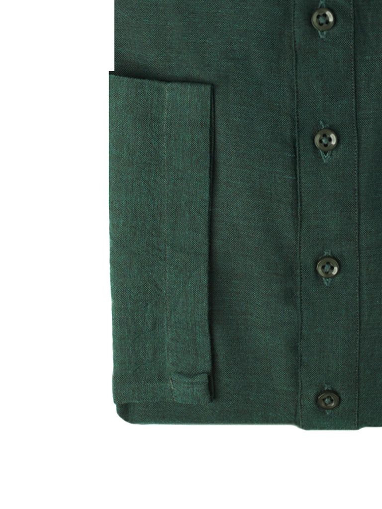 Hunter Green Slub Kurta Pajama