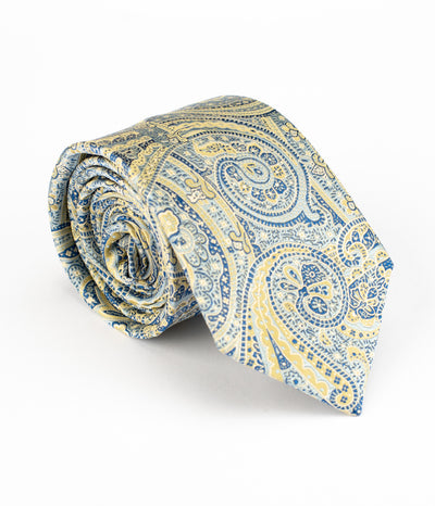 Blue & Yellow Floral Tie