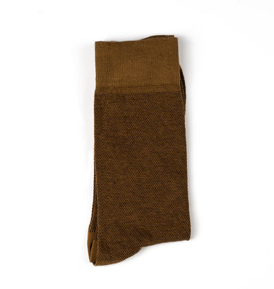 Brown Textured Socks
