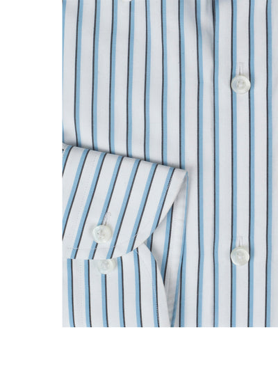 Black & Sky One Way Stripe Shirt