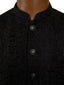 'Bespoke' Black Embroidered Waistcoat