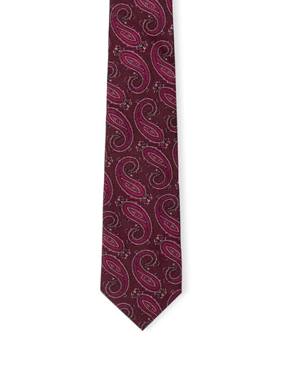 Burgundy Paisley Tie