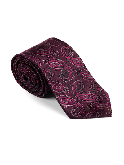 Burgundy Paisley Tie