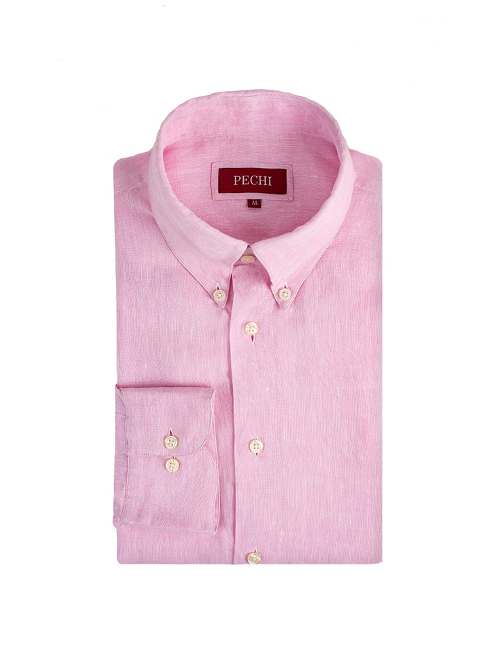 Pink Linen Shirt
