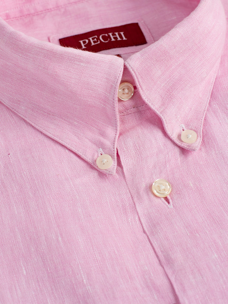 Dusty Pink Linen Shirt