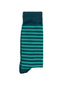 Green Stripe Mercerized Socks
