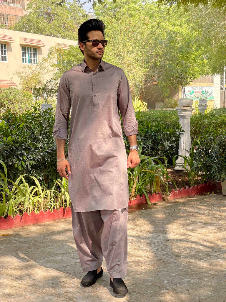 Brown Shalwar Kameez
