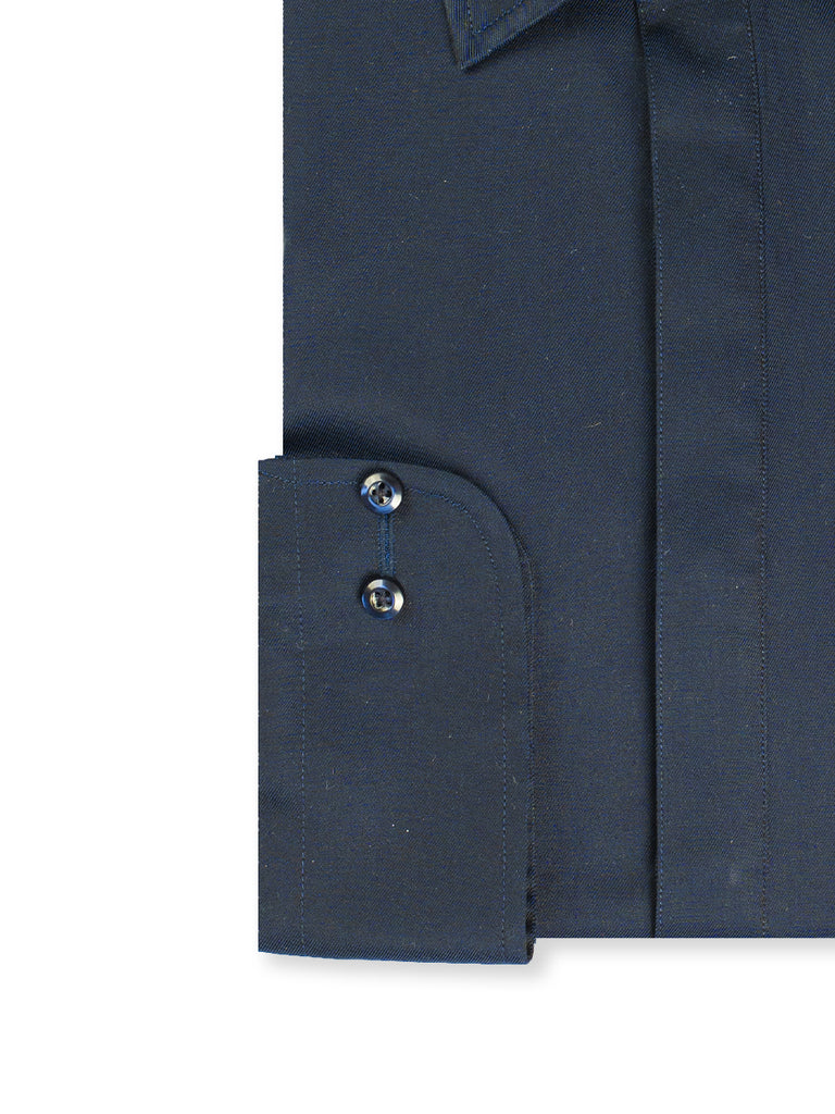 Navy Blue Twill Shalwar Kameez