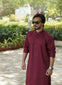 Maroon Kurta