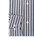 Orange & Navy Barcode Stripe Shirt