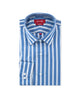 Blue & White Bold Stripe Shirt